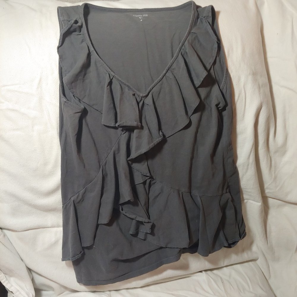 Garnet Hill ruffle tank